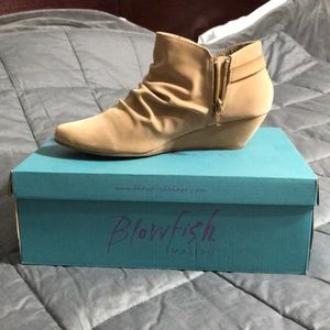 Blowfish tan booties